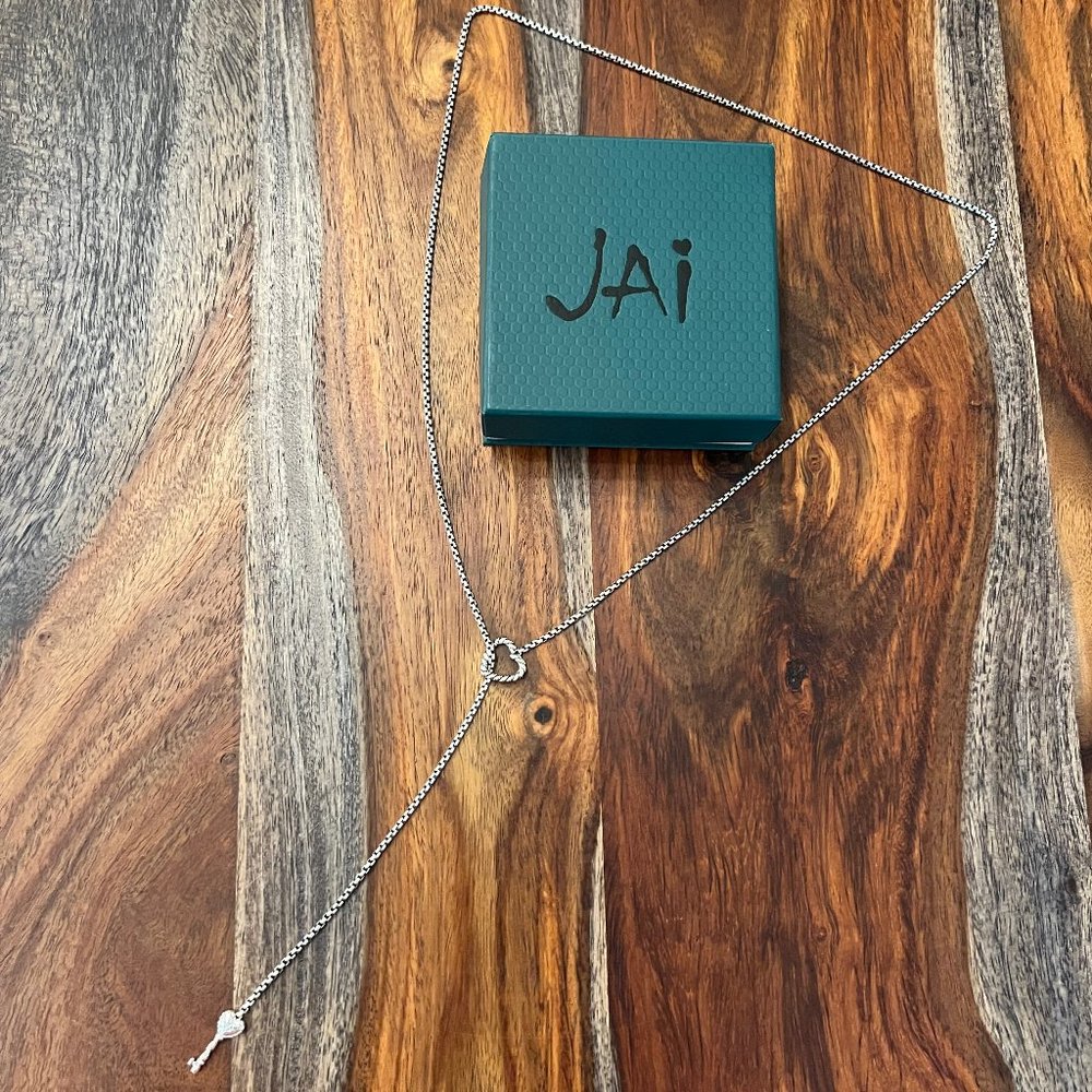 JAI by John Hardy Sterling Silver Heart & Key Love Lock Lariat Necklace